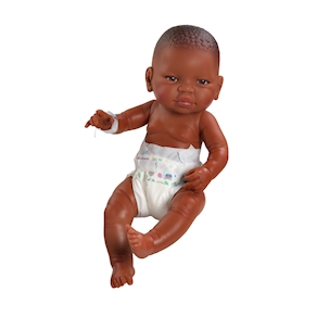 Babymädchen dunkelhäutig, 45cm