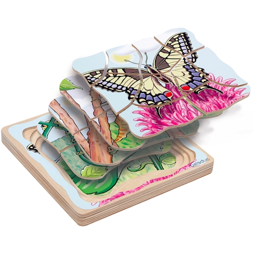 Lagenpuzzle Schmetterling, 28 Teile