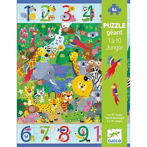 1-10 Dschungel Puzzle 54 Teile