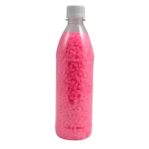 Bügelperlen rosa, Flasche