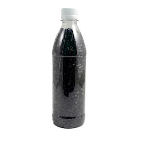 Bügelperlen schwarz, Flasche
