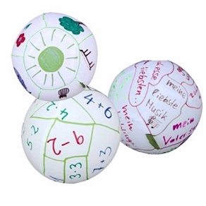 Ballon-Ball weiss 25 cm