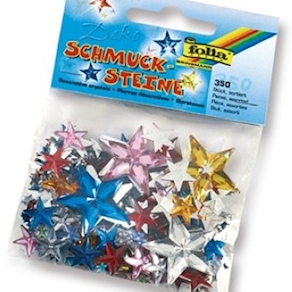Schmucksteine Sterne, 350 Stk.