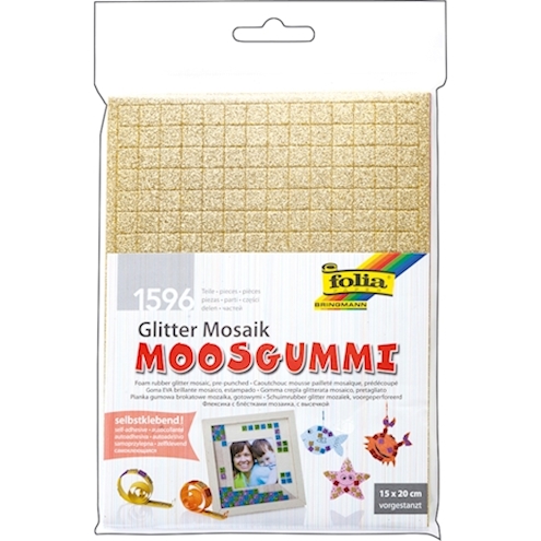 Moosgummi-Mosaik, Glitter