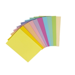 Tonzeichenpapier A4 Sort. A 10 pastell Farben / 100 Blatt