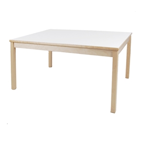 Klassik-Tisch rechteckig mit HPL-Belag und Filzgleiter B 120 x H 42,5 x T 80 cm
