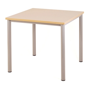 Easy-Tisch quadratisch mit Melaminharz-Belag und Gleiter B 60 x H 42,5 x T 60 cm
