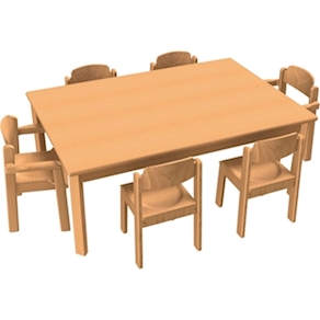 Stuhl-Tisch-Kombination 9 für