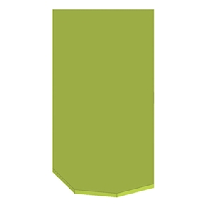 Fallschutzmatte lang, hellgrün L 197 x B 76,5 x H 4,3 cm