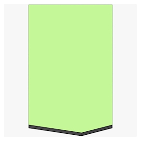 Fallschutzmatte, hellgrün L 150 x B 74,2 x H 4,3 cm