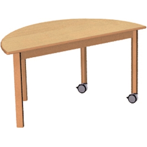 Halbrund-Tisch, 120 x 60 cm