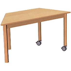 Trapez-Tisch, 120 x 60 cm