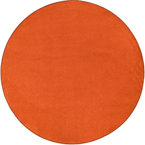 Teppich, Ø 3 m, mandarinorange