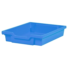 Materialboxen klein, H 7,5 cm blau