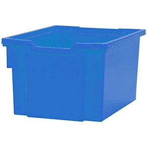 Materialboxen mittel-gross, H 22,5 cm, blau
