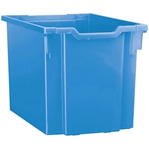 Materialboxen gross, H 30 cm, blau