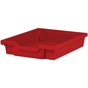 Materialbox klein, Höhe 7,5 cm rot VARIADO+LINUS