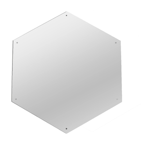Spiegel Hexagon, 50 x 57,8 cm