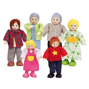 Puppenhausfamilie, 6teilig