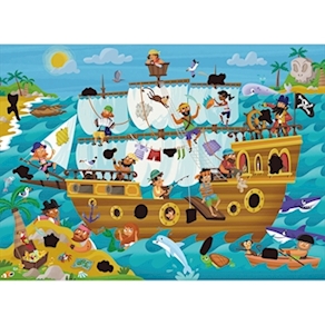 Magisches Puzzle Piratenschiff 50 Teile 