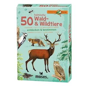 50 heimische Wald- & Wildtiere Lernkarten 
