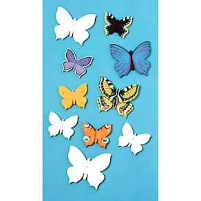 Schmetterling 6 x 6 cm  
