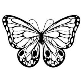 Schablone Schmetterling