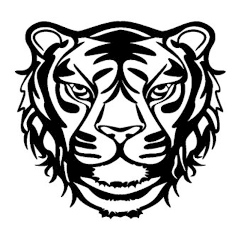Schablone Tiger