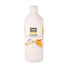 Creall Color+ Plakatfarbe 500 ml weiss