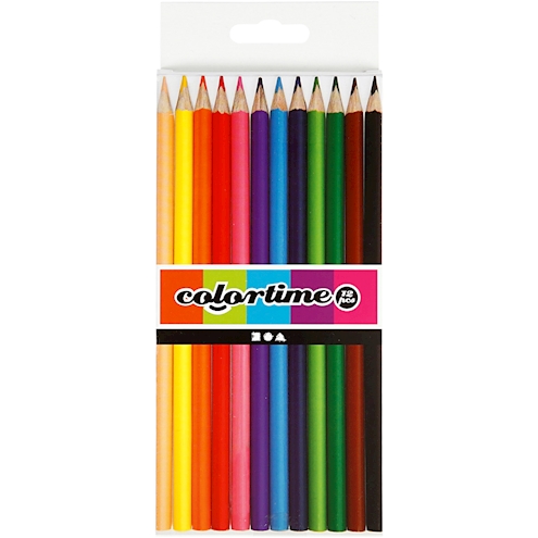 Farbstifte Colortime, Mine Ø 3 mm, 12 Stück 