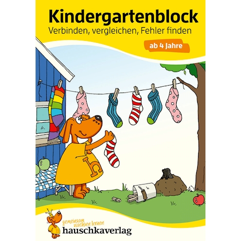 Kindergartenblock - Verbinden  vergleichen, Fehler finden 