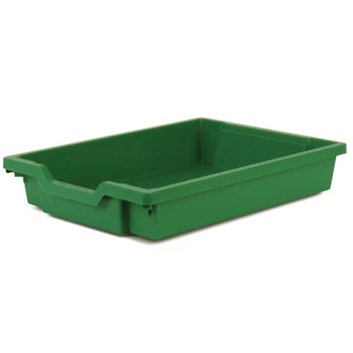 Kunststoffbox Gratnells flat grasgrün B 31,2 x H 7,5 x T 42,7 cm