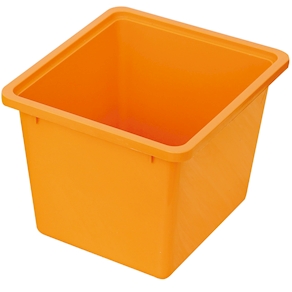 Kunststoffbox gross, orange L 26 x B 23 x H 19 cm