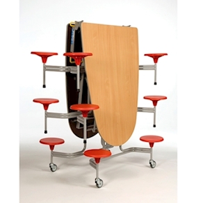 Sico Klapptisch 12-Sitzer oval Tischhöhe 69 cm, SH 38,5 cm