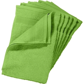 Walkfrottier-Kinder-Handtücher grün, Set à 6 Stück