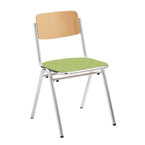 A-Form-Stuhl geo, mit Sitzpolster, Sitzhöhe 47 cm