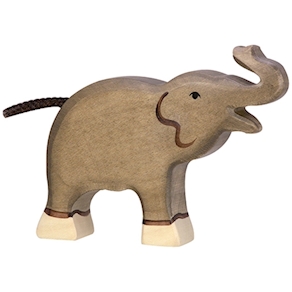 Elefant klein Rüssel oben