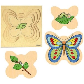 Lagenpuzzle Schmetterling, 29 Teile