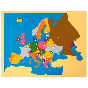 Puzzlekarte Europa
