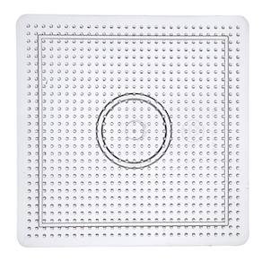 Steckplatte quadratisch 16 x 16 cm, transparent