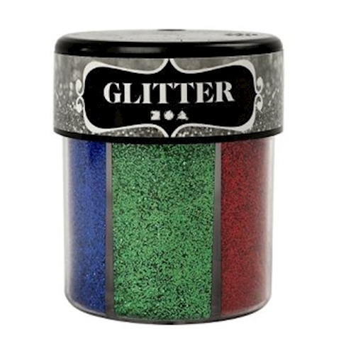 Glitter-Sortiment metallic,