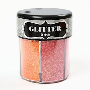 Glitter-Sortiment pastell, 6 x 13 g