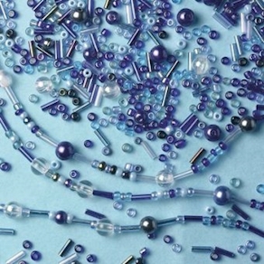 Perlenmischung Symphonie in Blau 250 g