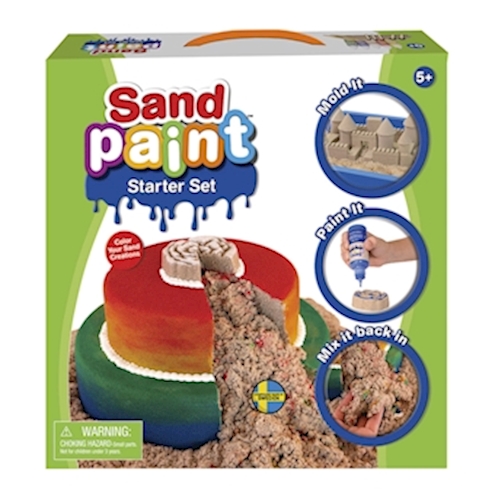 Sand Paint Starter Kit 2.5 kg Sand, 5 x 40 ml Farbe