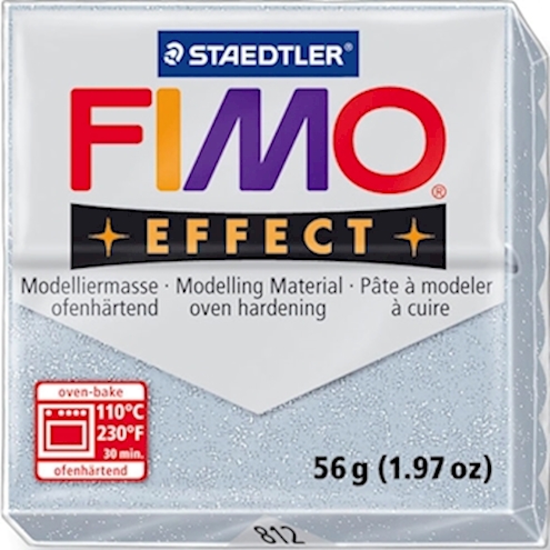 FIMO Effect glitter-silber, 56g