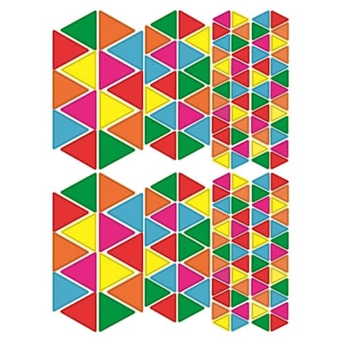 Sticker Dreiecke, 20 Bogen, 3360 Stk.