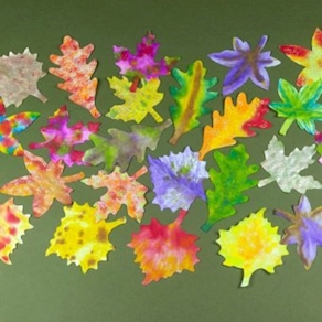 AquaTint Effektpapier Baumblätter, 80 Stück