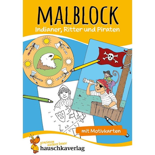Malblock - Indianer, Ritter und Piraten 