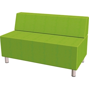 Relax-Sofa mit 1 Rückenlehne, B 130 x SH 42 x T 65 cm Kunstleder Basic