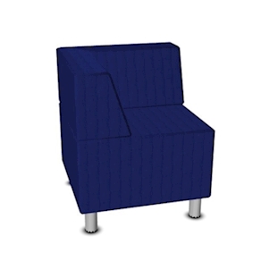 Relax-Sofa mit 2 Rückenlehnen, B65 x SH42 x T65 cm, Stoffgr.1
